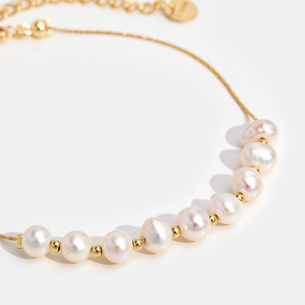 Eva Zoetwaterparel Gouden Armband