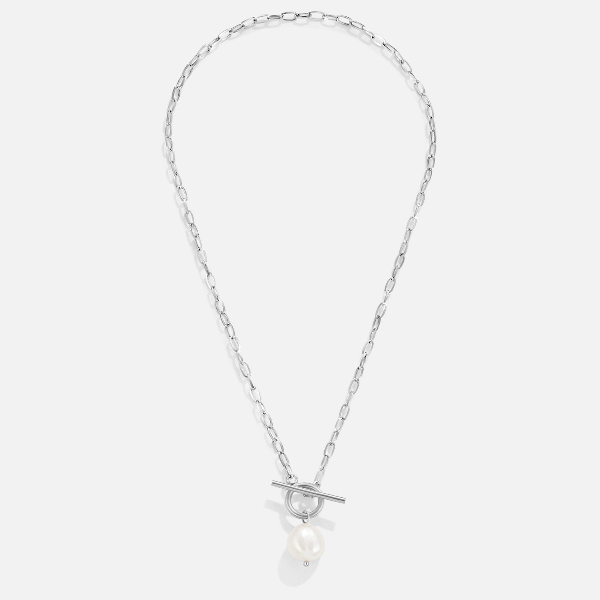 Eva Zoetwaterparel Zilveren Ketting