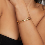 Eva Gouden Twist Armband