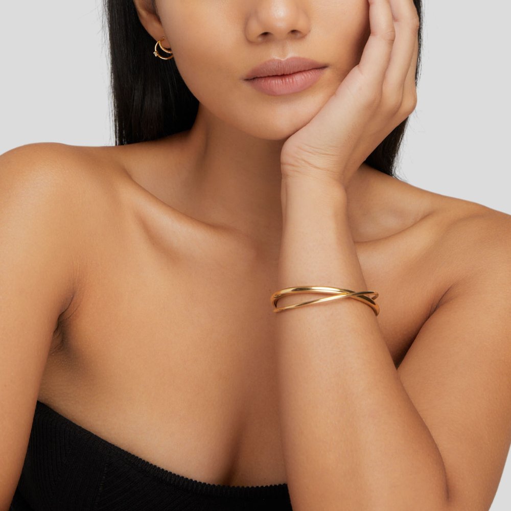 Eva Gouden Twist Armband