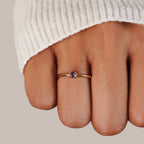 February Birthstone 18K Gouden Ring