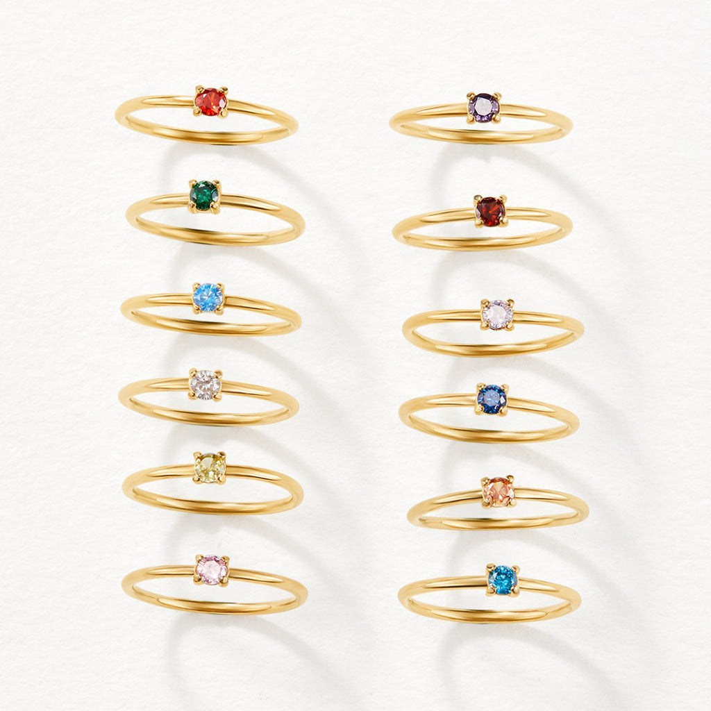 February Birthstone 18K Gouden Ring