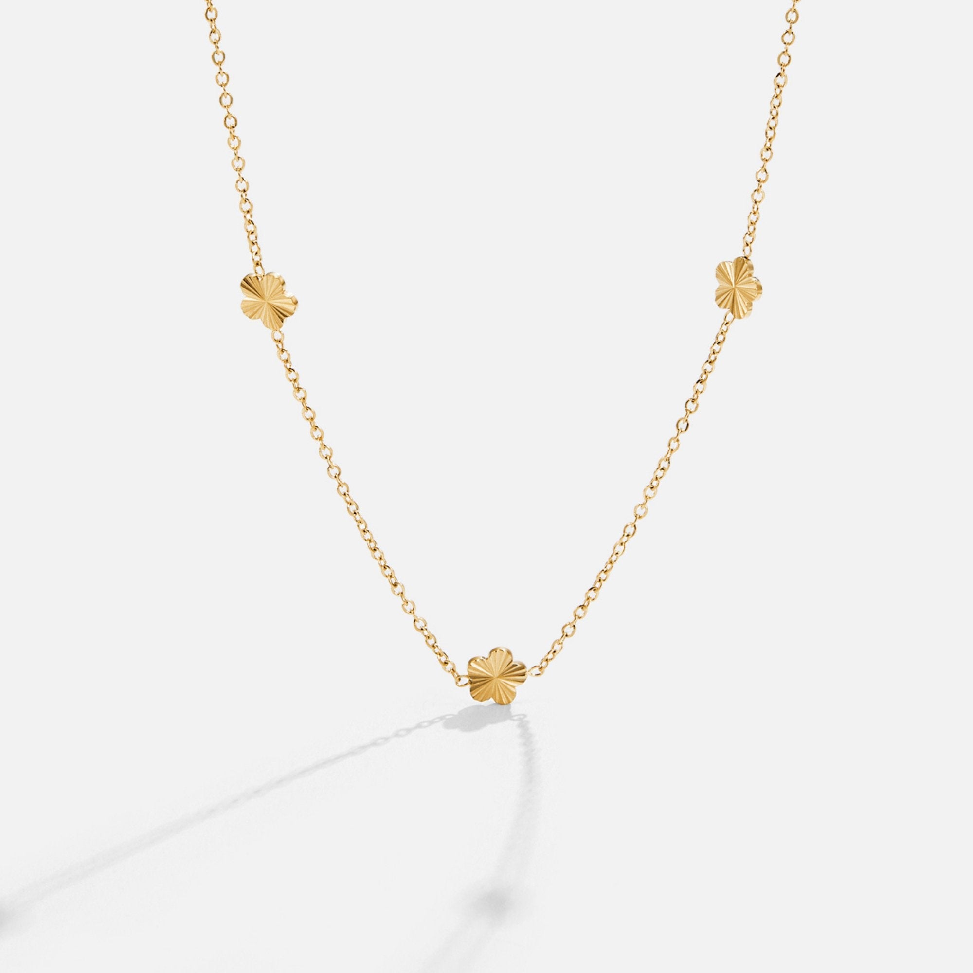 Flower Power 18K Gouden Ketting Hoofdafbeelding