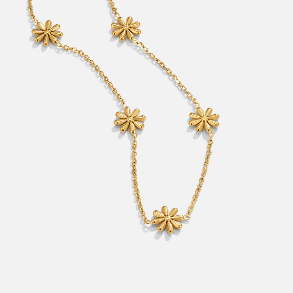 Flower Power 18K Gouden Ketting Hoofdafbeelding
