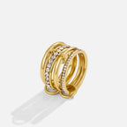 Forever' Link Kristallen & Gouden Ring