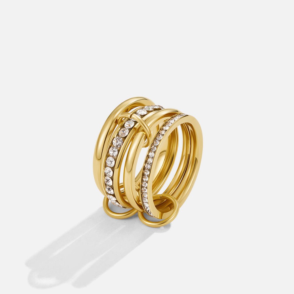 Forever' Link Kristallen & Gouden Ring
