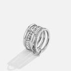 Forever' Link Kristallen & Zilveren Ring