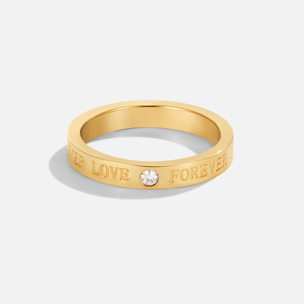 Forever Love Kristallen Gouden Ring Hoofdafbeelding