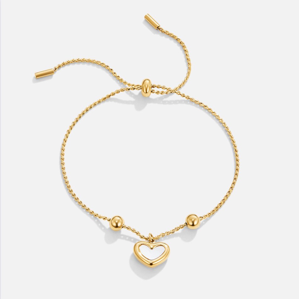Gouden Hart Charm Armband