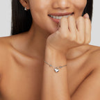Zilveren Forever Love Hart Armband