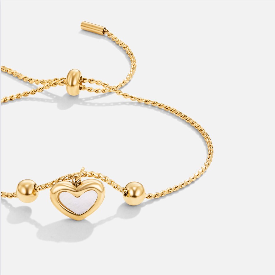 Gouden Forever Love Hart Armband