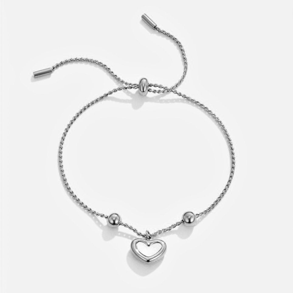 Zilveren Forever Love Hart Armband
