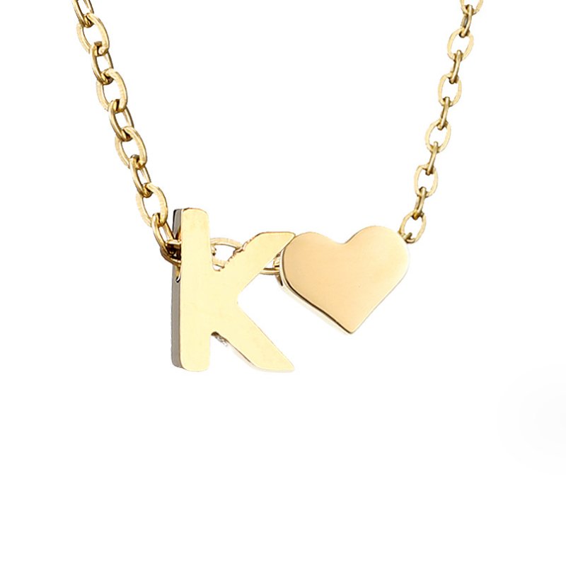 Liefde & Initialen Gouden Ketting