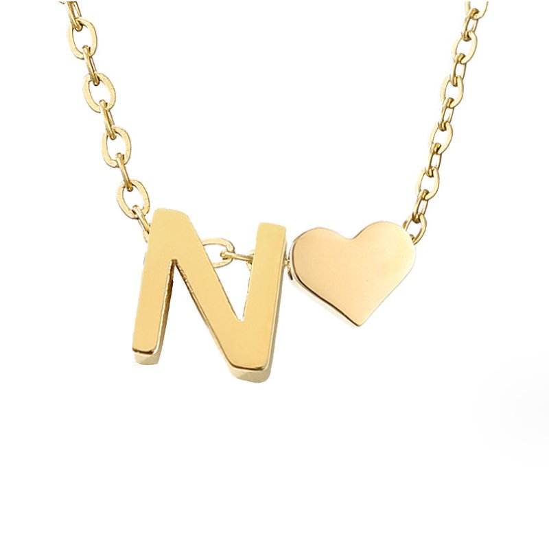 Liefde & Initialen Gouden Ketting
