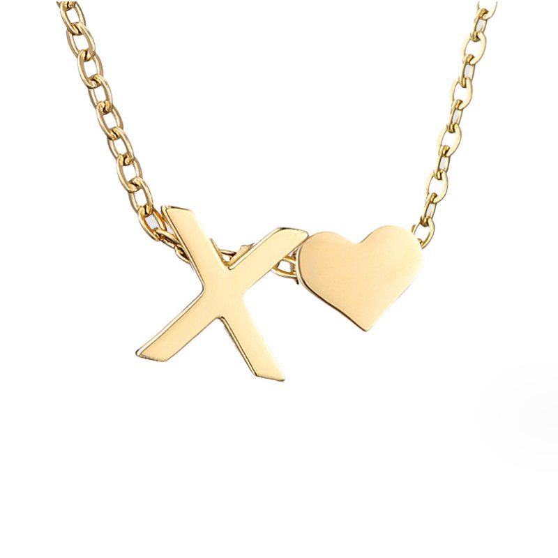 Liefde & Initialen Gouden Ketting