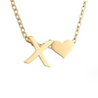 Liefde & Initialen Gouden Ketting