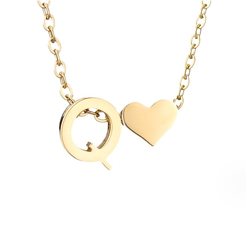 Liefde & Initialen Gouden Ketting