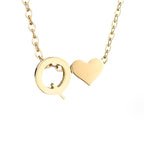 Liefde & Initialen Gouden Ketting