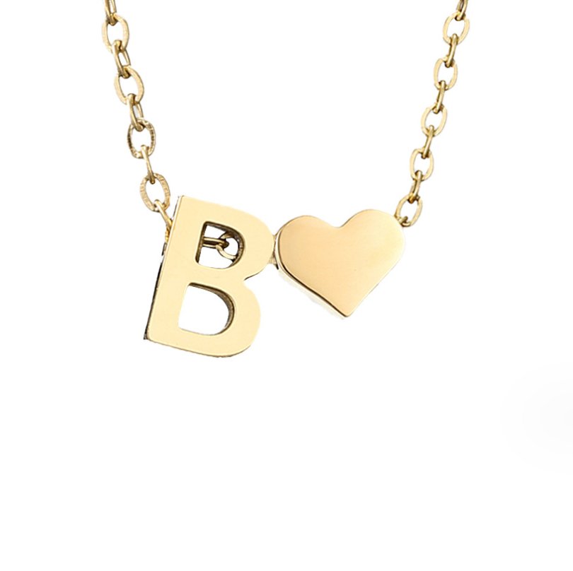 Liefde & Initialen Gouden Ketting
