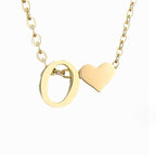 Liefde & Initialen Gouden Ketting