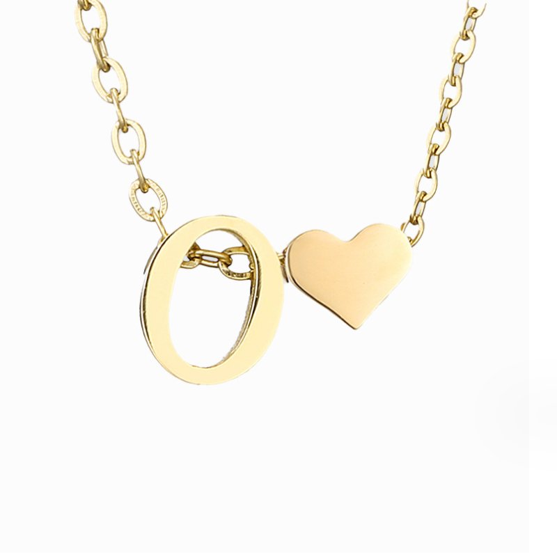 Liefde & Initialen Gouden Ketting