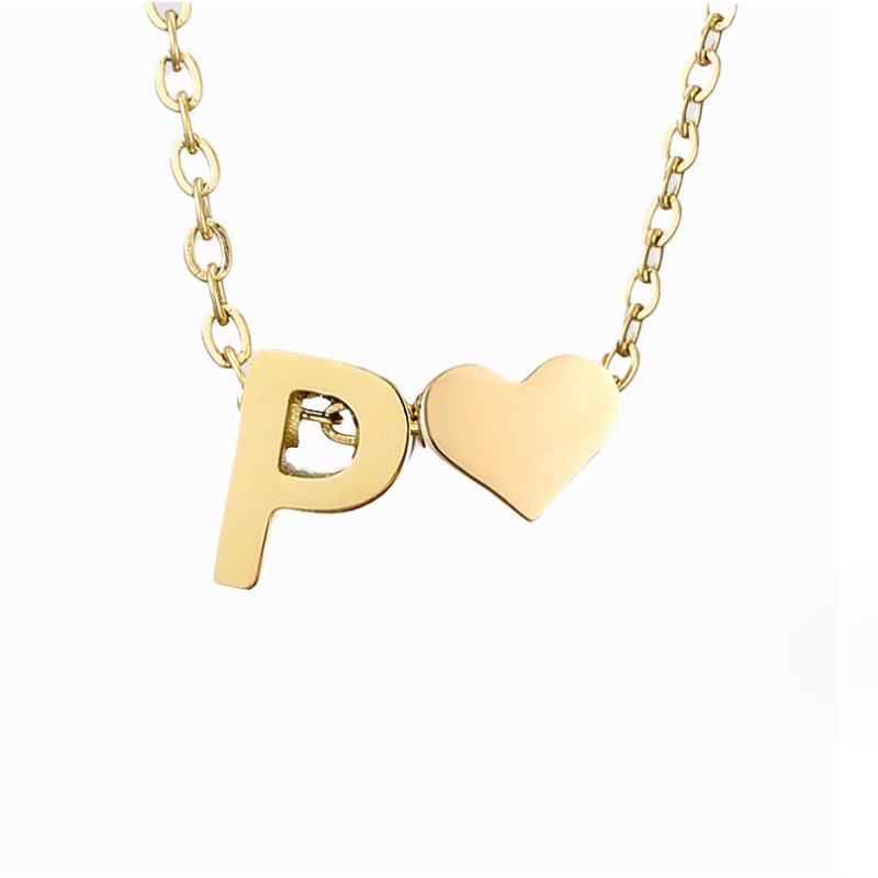 Liefde & Initialen Gouden Ketting