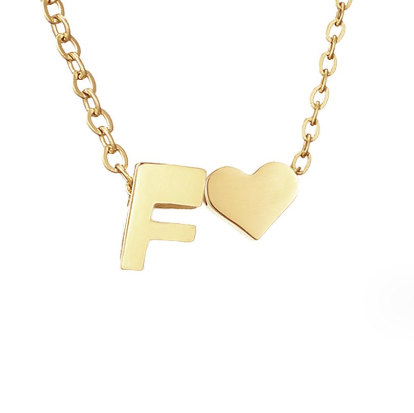Liefde & Initialen Gouden Ketting
