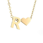 Liefde & Initialen Gouden Ketting