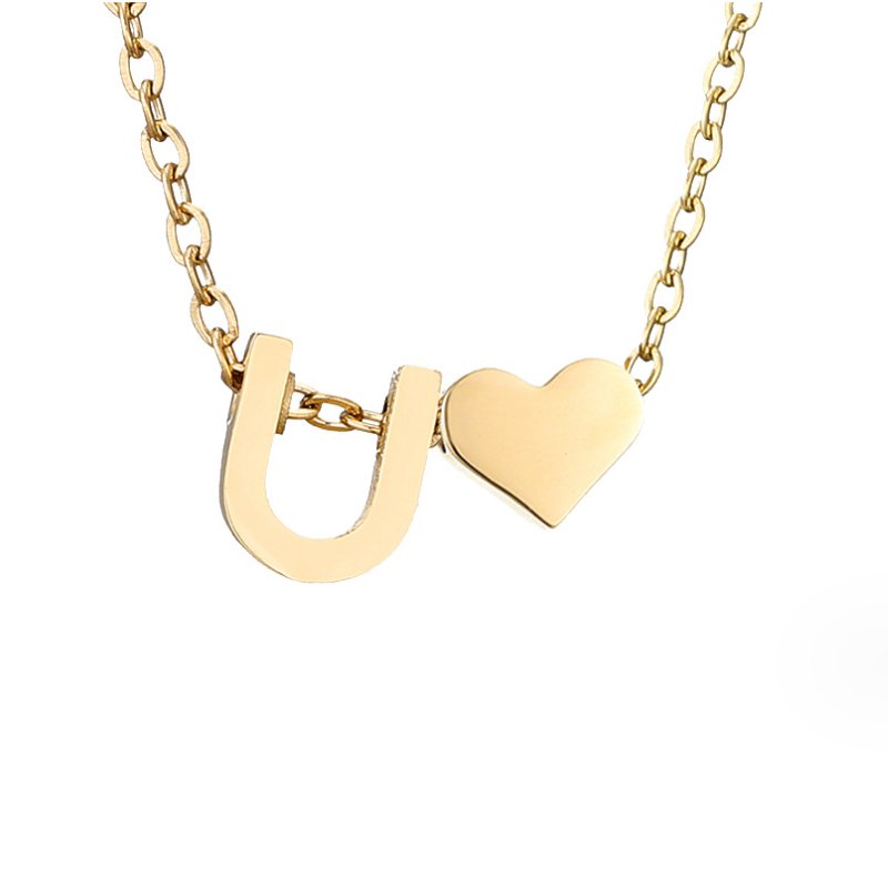 Liefde & Initialen Gouden Ketting
