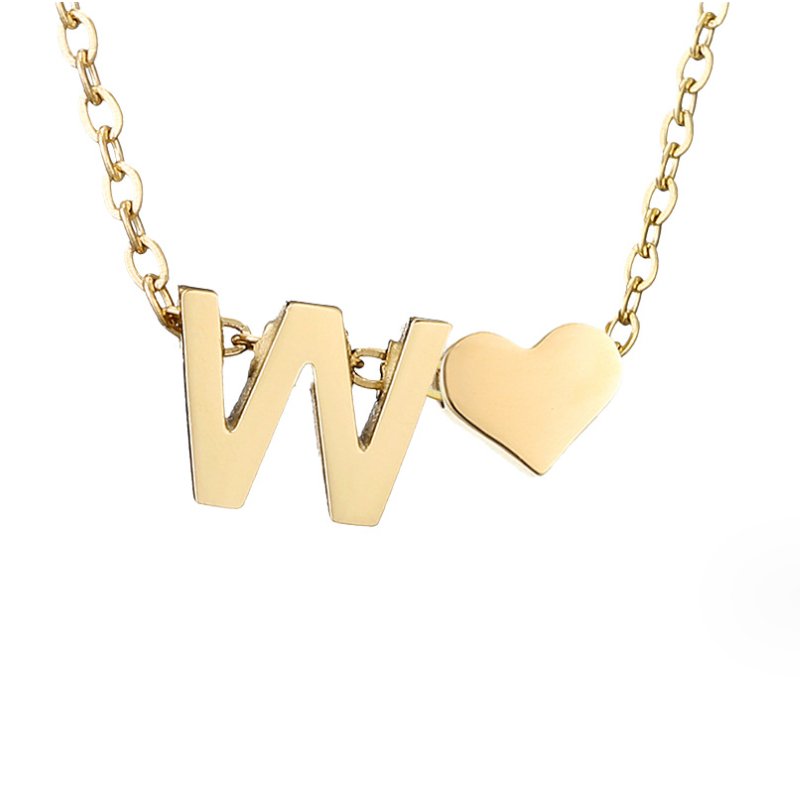 Liefde & Initialen Gouden Ketting