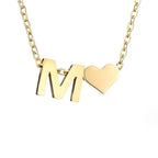 Liefde & Initialen Gouden Ketting