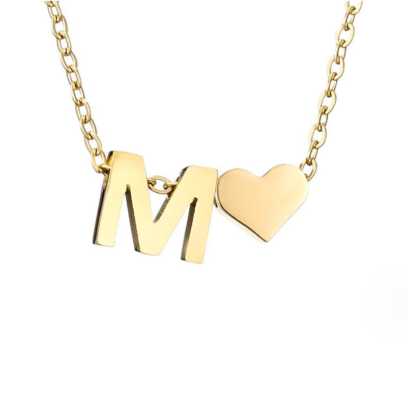 Liefde & Initialen Gouden Ketting
