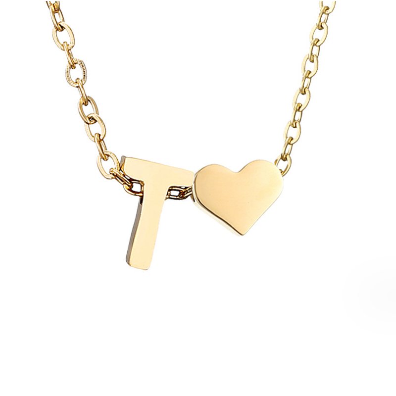 Liefde & Initialen Gouden Ketting