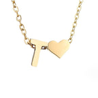 Liefde & Initialen Gouden Ketting