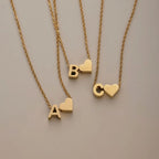 Liefde & Initialen Gouden Ketting