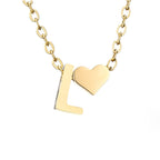 Liefde & Initialen Gouden Ketting