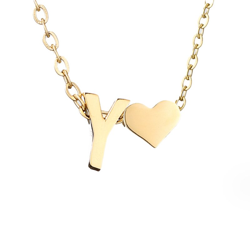 Liefde & Initialen Gouden Ketting