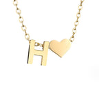Liefde & Initialen Gouden Ketting