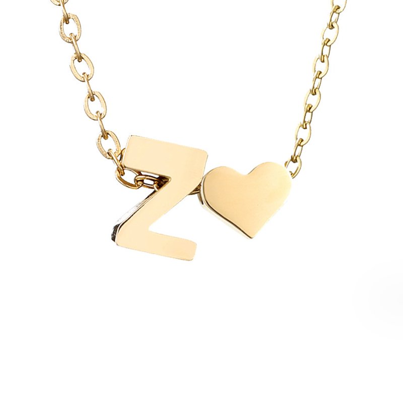 Liefde & Initialen Gouden Ketting