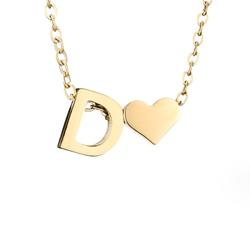 Liefde & Initialen Gouden Ketting