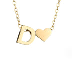 Liefde & Initialen Gouden Ketting