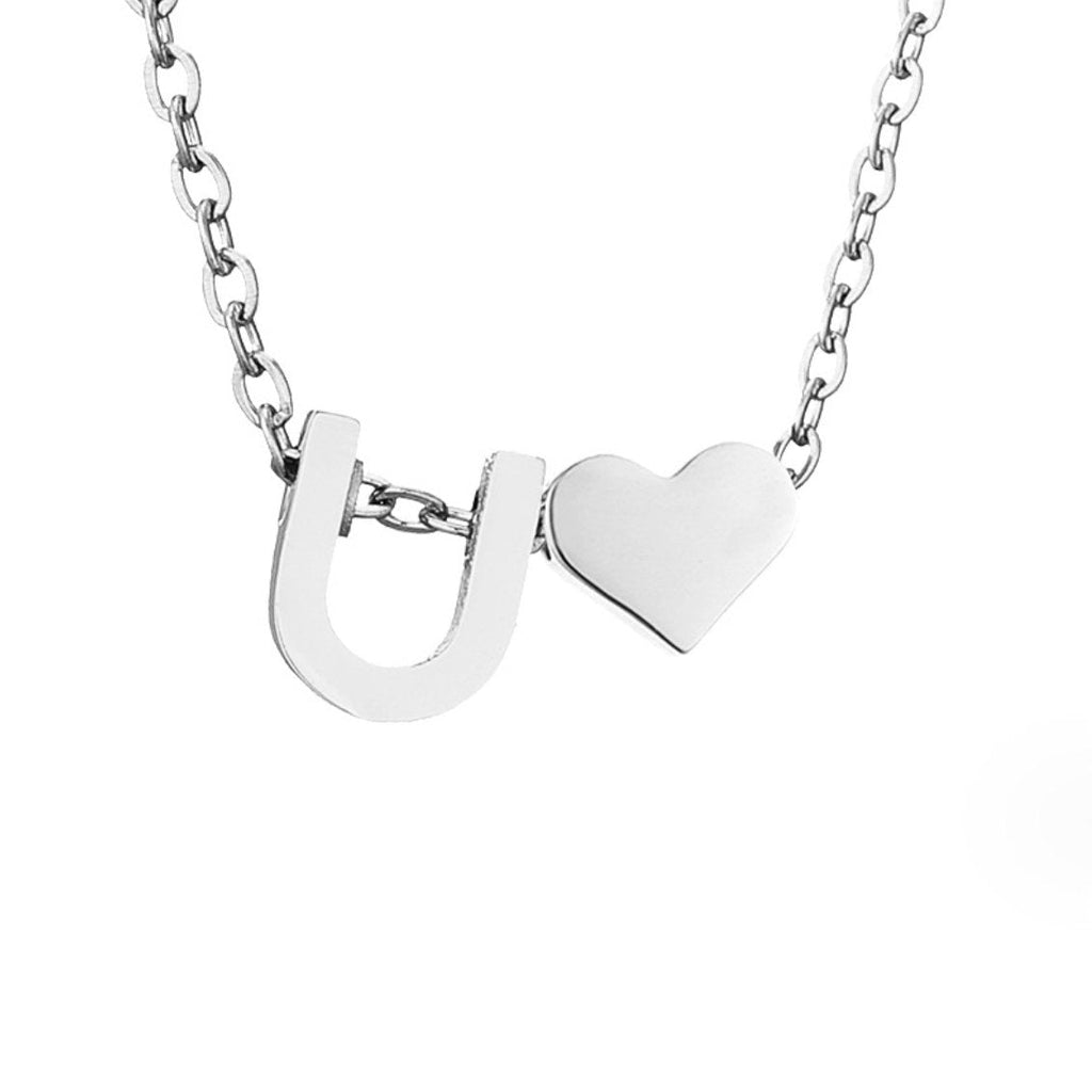 Forever Love & Letter Zilveren Ketting