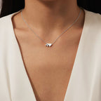 Forever Love & Letter Zilveren Ketting