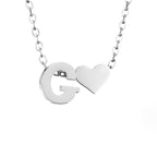 Forever Love & Letter Zilveren Ketting