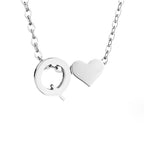 Forever Love & Letter Zilveren Ketting