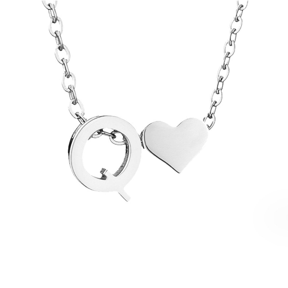 Forever Love & Letter Zilveren Ketting