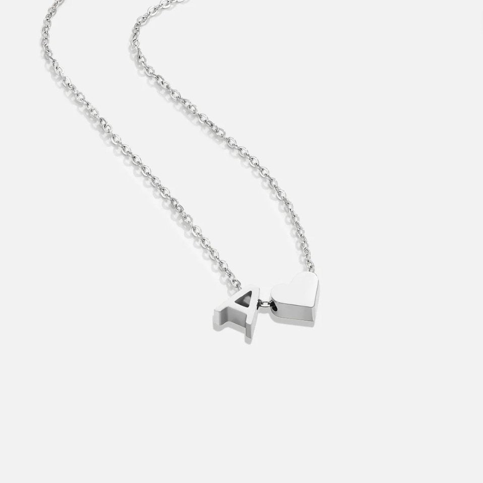 Forever Love & Letter Zilveren Ketting