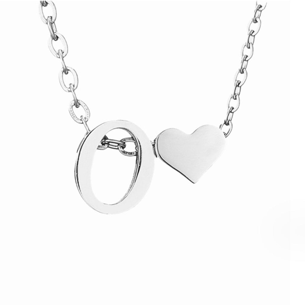 Forever Love & Letter Zilveren Ketting