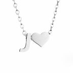 Forever Love & Letter Zilveren Ketting
