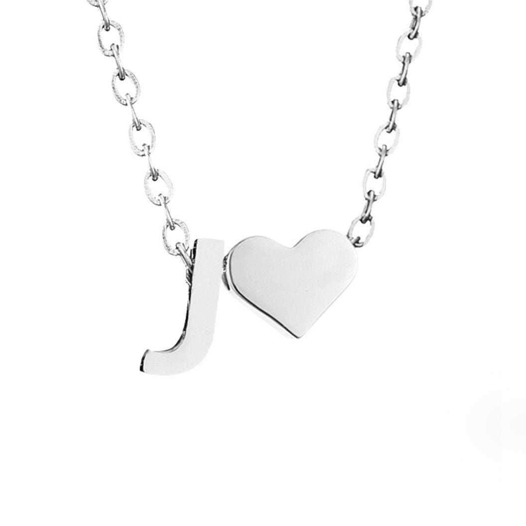 Forever Love & Letter Zilveren Ketting